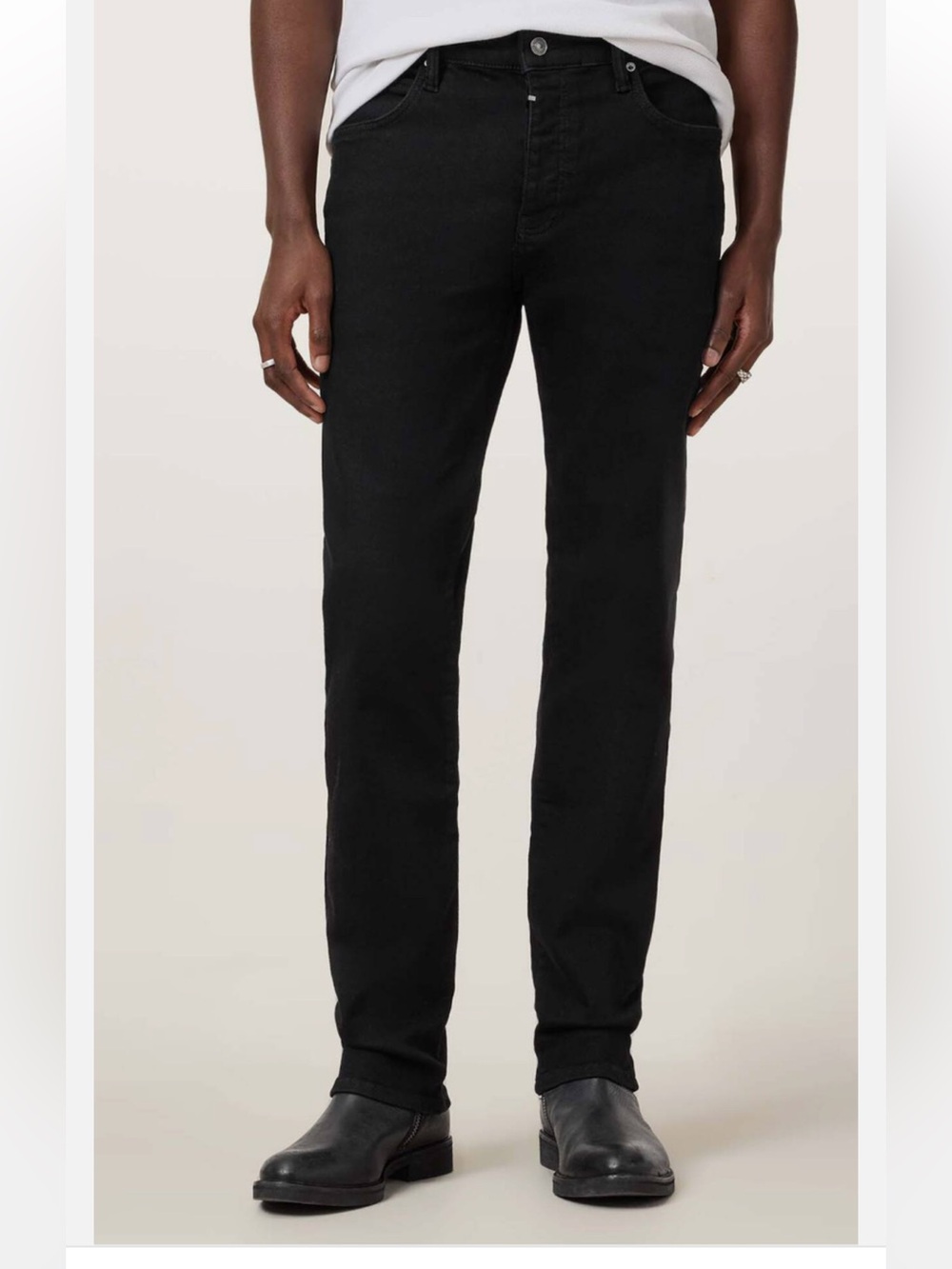 AllSaints Black Straight Jeans